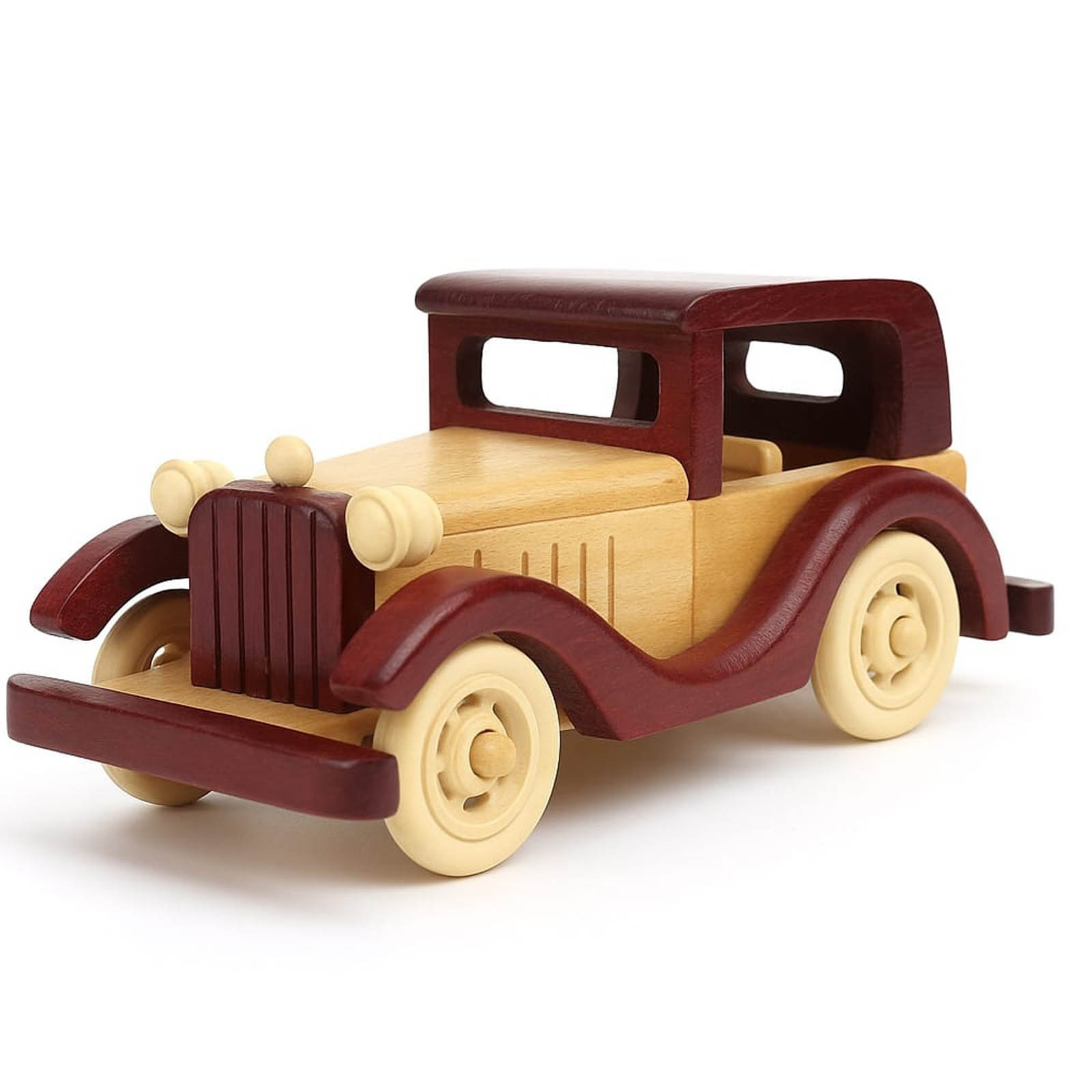 Handcrafted Wooden Vintage Car Toy – Classic Retro Design for Kids & Home Decor